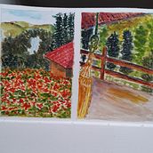Meu projeto do curso: Caderno de viagem em aquarela. Watercolor Painting, and Sketchbook project by Flávia - 03.27.2023