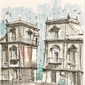 Il mio progetto del corso: Disegno architettonico espressivo con pennarelli colorati. Sketching, Drawing, Architectural Illustration, Sketchbook & Ink Illustration project by Nicola Accardo - 03.20.2023