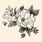My project for course: Botanical Tattoo Design with Procreate. Un projet de Illustration traditionnelle, Illustration numérique, Conception de tatouage et Illustration botanique de Brunna Mancuso - 29.03.2023