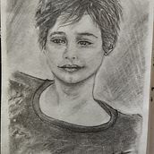 Mon projet du cours : Portrait artistique au fusain : créez des ambiances. Traditional illustration, Fine Arts, Drawing, Portrait Drawing, Realistic Drawing, and Artistic Drawing project by Manuela Lund Augusto - 03.28.2023