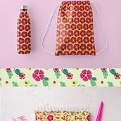 Mi proyecto del curso: Creación y comercialización de patterns vectoriales. Traditional illustration, Pattern Design, Fashion Design, Printing, and Business project by Solange Tournour - 03.29.2023