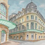 Il mio progetto del corso: Disegno architettonico con acquerello e inchiostro Ein Projekt aus dem Bereich Skizzenentwurf, Zeichnung, Aquarellmalerei, Architektonische Illustration, Sketchbook und Illustration mit Tinte von giovanna_forteleoni - 30.03.2023