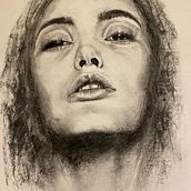 My project for course: Artistic Charcoal Portraiture: Creating Atmosphere. Traditional illustration, Fine Arts, Drawing, Portrait Drawing, Realistic Drawing, and Artistic Drawing project by Kim G - 03.22.2023
