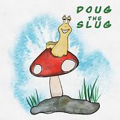 Doug The Slug- Procreate Watercolor Children's Book Illustration. Traditional illustration project by Katelyn Leslie - 03.30.2023