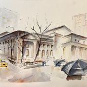 Mi proyecto del curso: Dibujo arquitectónico con acuarela y tinta. Sketching, Drawing, Watercolor Painting, Architectural Illustration, Sketchbook & Ink Illustration project by tintigv - 03.30.2023