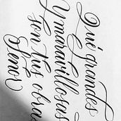 Mi proyecto del curso: Fundamentos de las florituras en la caligrafía inglesa. Un projet de Calligraphie, Lettering , et Lettering manuel de isabellbejarano - 31.03.2023