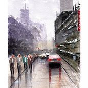 My project for course: Urban Landscapes in Watercolor. Fine Arts, Watercolor Painting, and Architectural Illustration project by ose.marviner - 03.31.2023
