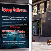Cartel Halloween 2021. Design, and Advertising project by Candela Cañedo Monasterio - 10.20.2021