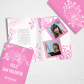 Tarjeta de san Valentín Aitana Ocaña ❤️❤️. Design project by Candela Cañedo Monasterio - 02.10.2022