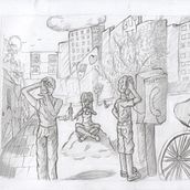 My project for course: Basic Principles of Drawing People from Imagination. Traditional illustration, Fine Arts, Sketching, Pencil Drawing, Drawing, Artistic Drawing, and Figure Drawing project by Angie - 04.01.2023