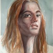 Il mio progetto del corso: Ritratto artistico ad acquerello . Arte plastice, Pictura, Pictură în acuarelă și Desen de portret de Lanfranco Schirone - 03.27.2022