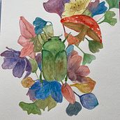 Mi proyecto del curso: Dibujo y composición naturalista en acuarela. Traditional illustration, Drawing, Watercolor Painting, and Naturalistic Illustration project by Maria Jose Rodriguez Ocando - 04.01.2023