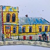 My project for course: Expressive Architectural Sketching with Colored Markers. Sketching, Drawing, Architectural Illustration, Sketchbook & Ink Illustration project by T T - 04.01.2023
