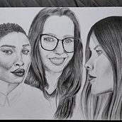My project for course: Portrait Sketchbooking: Explore the Human Face. Un proyecto de Bocetado, Dibujo, Dibujo de Retrato, Dibujo artístico y Sketchbook de Kristína Bujnovská - 02.04.2023