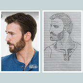 My project for course: Portrait Sketchbooking: Explore the Human Face. Sketching, Drawing, Portrait Drawing, Artistic Drawing, and Sketchbook project by abhay saangaani - 04.02.2023