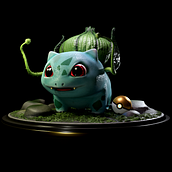 Bulbasaur. 3D, 3D Modeling, 3D Character Design, and 3D Design project by Julian Osorio - 04.02.2023