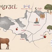 My project for course: Illustrated Map Creation: Reflecting a City's Essence. Un progetto di Illustrazione tradizionale, Infografica, Disegno, Illustrazione digitale e Pittura digitale di lanzreinhelen - 02.04.2023