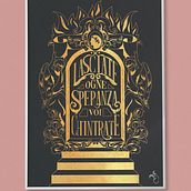La porta dell’inferno. Traditional illustration, Poster Design, and Digital Lettering project by Anna Esposito - 04.03.2023