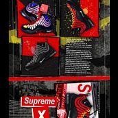 Supreme x Nike concept. Design, and Advertising project by Hermes Serna Barberá - 04.03.2023