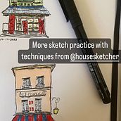 My project for course: Expressive Architectural Sketching with Colored Markers. Sketching, Drawing, Architectural Illustration, Sketchbook & Ink Illustration project by Joshua Hill - 03.31.2023