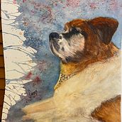 Mi proyecto del curso: Retratos expresivos de animales en acuarela. Traditional illustration, Realistic Drawing, and Naturalistic Illustration project by Solma GO - 04.03.2023