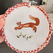 Meu projeto do curso: Bordado needle painting: recrie a beleza da vida selvagem. Traditional illustration, Embroider, and Textile Design project by acarolinagouvea - 02.06.2023