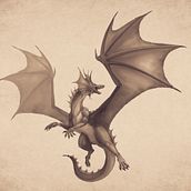 Dragon Commission. Un proyecto de Diseño de personajes, Ilustración tradicional y Dibujo digital de Wison Hendrik - 04.04.2023