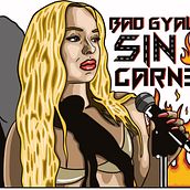 Sin Carne' - Bad Gyal. Traditional illustration, Design, Music, Editorial Design, Events, Vector Illustration, Drawing, Digital Illustration, Digital Design, and Digital Drawing project by Andrea Moral García - 10.08.2022