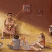 Digital painting for a creolish tale. Traditional illustration, Digital Illustration, Animation, Animated Illustration, and Character Design project by artemisdsdbiscottes - 04.04.2023