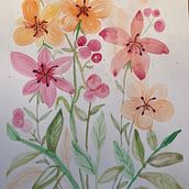 Mi proyecto del curso: Acuarela floral: conecta con la naturaleza. Traditional illustration, Painting, Watercolor Painting, and Botanical Illustration project by silviasfg - 04.02.2023