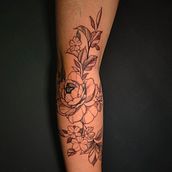 Mi proyecto del curso: Tatuaje botánico con puntillismo. Traditional illustration, Tattoo Design, and Botanical Illustration project by Sarai García Martín - 01.26.2023