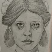 Mi proyecto del curso: Cuaderno de retratos a línea con grafito. Artes plásticas, Esboçado, Desenho, Desenho de retrato, e Sketchbook projeto de taria_gaiadottir - 04.04.2023