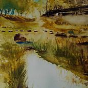 My project for course: Natural Landscapes in Watercolor. Un progetto di Belle arti, Pittura e Pittura ad acquerello di Zsanett Godnics Bakos - 05.04.2023
