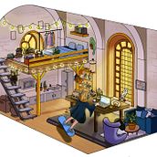 Mon projet du cours : Développement visuel : illustrez de décors imaginaires . Drawing, Digital Illustration, Concept Art, and Digital Drawing project by Anne-Laure Grimaud - 04.05.2023