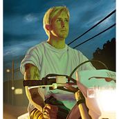 Ryan Gosling in "A place beyond the pines" Ein Projekt aus dem Bereich Traditionelle Illustration, Bildende Künste, Zeichnung, Digitale Illustration und Porträtzeichnung von Anna Heckelsmüller - 05.04.2023