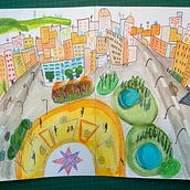 My project for course: Pictorial Sketchbook with Gouache. Traditional illustration, Sketching, Drawing, Architectural Illustration, Sketchbook, and Gouache Painting project by caroline_gingras1 - 04.03.2023