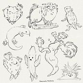 My project for course: Illustration of Adorable Characters Inspired by Nature. Projekt z dziedziny Projektowanie postaci,  R, sunek, Ilustracja c, frowa, R, sunek c i frow użytkownika Hannah - 06.04.2023