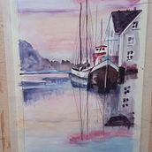Mein Abschlussprojekt für den Kurs: Wasserlandschaften in Aquarell malen . % Molnar Ágnes tarafından hazırlanan Tablo, Sulubo, a Resim, Doğalcı İllüstras, Ve on projesi - 04.06.2023
