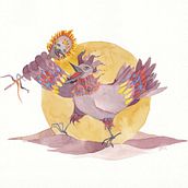 The Fool Cockerel . Un progetto di Illustrazione tradizionale, Character design e Pittura ad acquerello di Amandine Zink - 27.12.2022