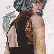 Mein Abschlussprojekt für den Kurs: Illustriertes Porträt mit Procreate. Traditional illustration, Vector Illustration, Digital Illustration, and Portrait Drawing project by zeliha - 04.03.2023