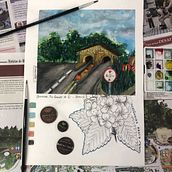 Meu projeto do curso: Caderno de viagem em aquarela - Gramado. Traditional illustration, Watercolor Painting, Architectural Illustration, Sketchbook, Painting, Pencil Drawing, Drawing, Mobile Photograph, Product Photograph, Artistic Drawing, Instagram Photograph, Botanical Illustration, Floral, and Plant Design project by Emanuelle Dias - 07.08.2023