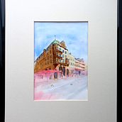 Mein Abschlussprojekt für den Kurs: Architektonische Zeichnung mit Aquarell und Tinte. Sketching, Drawing, Watercolor Painting, Architectural Illustration, Sketchbook & Ink Illustration project by Dieter Becker - 04.07.2023