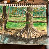Landscape Painting with Gouache for Beginners. Fine Arts, Painting, Naturalistic Illustration, and Gouache Painting project by Deb Celusniak - 04.07.2023