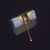 Stylized Hammer. 3D Modeling project by pete_james - 04.07.2023