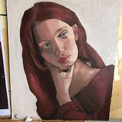 Mi proyecto del curso: Retrato con pintura al óleo: explora la luz y las sombras . Arte plastice, Pictura și Pictură în ulei de mcar92 - 04.08.2023