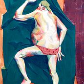 My project for course: Expressive Figure Drawing: Explore Lines, Shapes and Colors. Projekt z dziedziny  Sztuki piękne,  R, sunek, Portret, R, sunek realist, czn, R, sunek anatomiczn i Malowanie gwaszami użytkownika margotvankerckhove - 08.04.2023