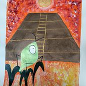 Mi proyecto del curso: Ilustración con acrílico: crea universos mágicos. Traditional illustration, Painting, Creativit, Acr, and lic Painting project by Sarai Sánchez Beltrán - 04.08.2023