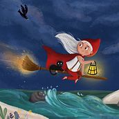 My project for course: Children’s Illustration with Procreate: Paint Magical Scenes. Traditional illustration, Digital Illustration, Children's Illustration, Digital Painting, and Picturebook project by Ayşe Demirel - 04.09.2023