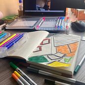 Mi proyecto del curso: Perspectiva artística: espacios desde tu punto de vista. Een project van Traditionele illustratie, Architectuur,  Tekening y  Architecturale illustratie van sarah_hernandez_2 - 10.04.2023