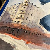 Mi proyecto del curso: Dibujo arquitectónico con acuarela y tinta. Sketching, Drawing, Watercolor Painting, Architectural Illustration, Sketchbook & Ink Illustration project by Agustin Machetanz - 04.09.2023